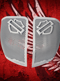 24+ Harley Davidson bag lid Speaker Grill Cover Guard shield theme