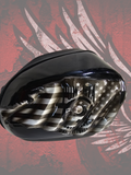 Tattered American flag with POW MIA Tribute air cleaner