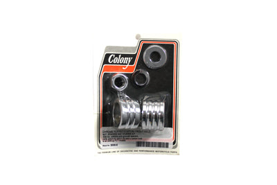 Chrome Groove Style Front Axle Spacer Kit - V-Twin Mfg.