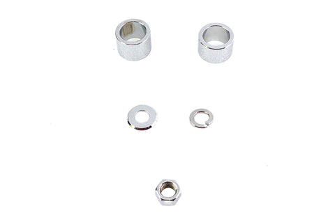 Front Axle Spacer Kit Smooth Style Chrome - V-Twin Mfg.