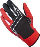 BILTWELL Baja Gloves - Red - XS 1508-0801-301