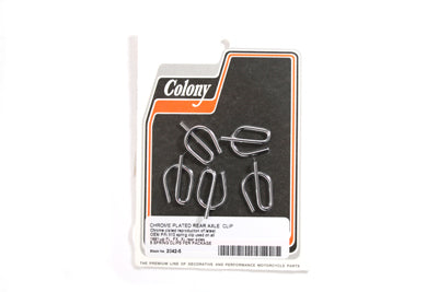 Chrome Rear Axle Spring Clips - V-Twin Mfg.