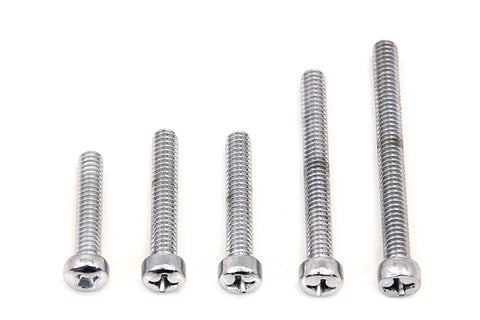 Sprocket Kick Starter Cover Screw Chrome - V-Twin Mfg.