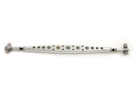 Chrome Drilled Shifter Rod, 3 inch Extended - V-Twin Mfg.