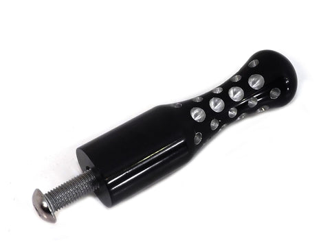 Black Agostinni Shifter Footpeg Contour Style - V-Twin Mfg.