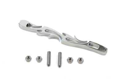 Chrome Shifter Rod Flame Style - V-Twin Mfg.