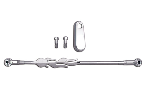 Chrome Flame Style Shifter Rod Kit - V-Twin Mfg.