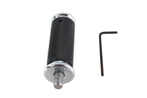 2.5 Long Shifter Footpeg with Chrome End Caps - V-Twin Mfg.