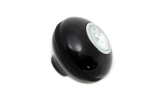 Large Black Shifter Knob with Temperature Gauge - V-Twin Mfg.