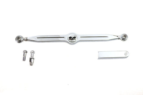 12 inch Skull Shift Rod Kit Chrome - V-Twin Mfg.