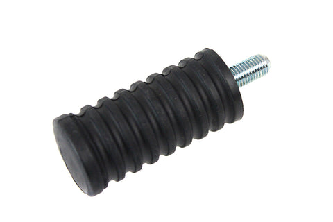 Shifter Footpeg Black Rubber - V-Twin Mfg.