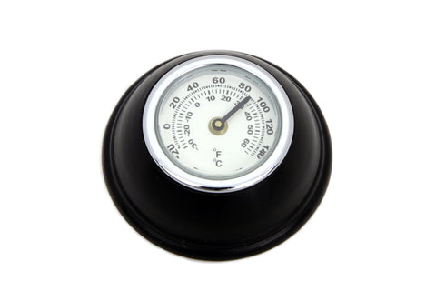 Small Black Shifter Knob with Temperature Gauge - V-Twin Mfg.
