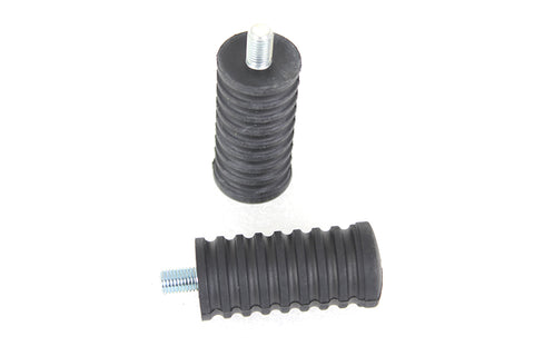 Rubber Shifter Footpeg Set Black - V-Twin Mfg.