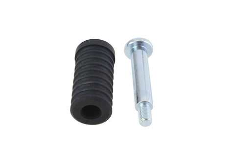 Rubber Shifter Peg Black with Screw - V-Twin Mfg.