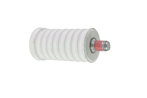 Rubber Shifter Peg White with Screw - V-Twin Mfg.
