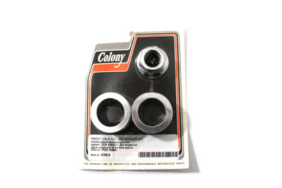 Chrome Front Axle Nut and Spacer Kit - V-Twin Mfg.