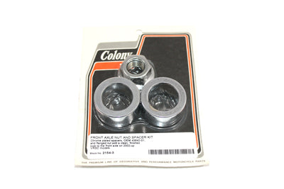 Chrome Front Axle Nut and Spacer Kit - V-Twin Mfg.