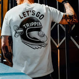 Style and Fashion Graphic Cotton T-shirt For Biker