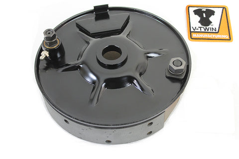 Rear Mechanical Brake Backing Plate Kit Black - V-Twin Mfg.