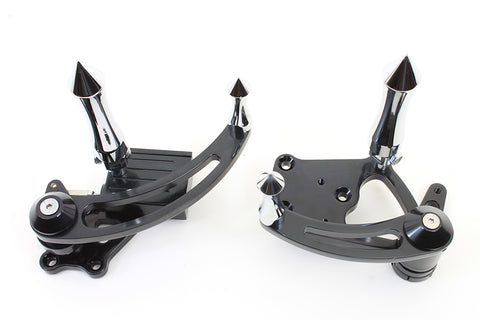Black Billet Extended Forward Control Set - V-Twin Mfg.