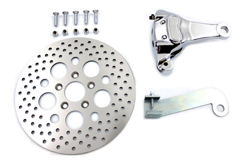 Chrome Rear 4 Piston Caliper and 11-1/2 inch Disc Kit - V-Twin Mfg.