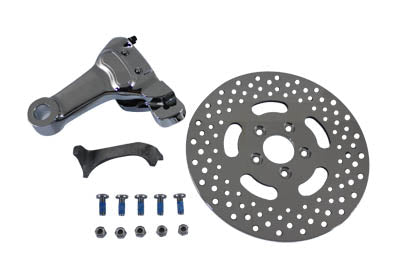 Chrome Rear 4 Piston Caliper and 11-1/2 inch Disc Kit - V-Twin Mfg.