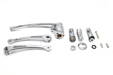 Chrome Brake and Shifter Lever Set - V-Twin Mfg.