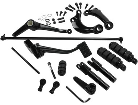Black Forward Control Kit With Pegs - V-Twin Mfg.