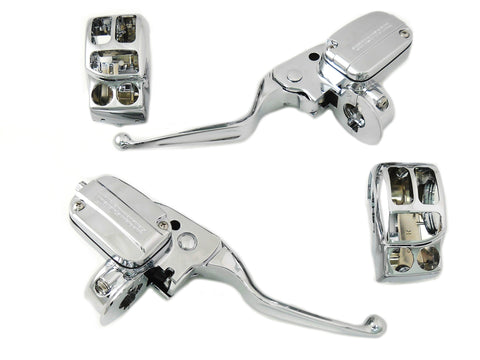 Chrome Handlebar Control Kit with Hydraulic Clutch - V-Twin Mfg.