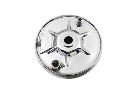 Rear Mechanical Brake Backing Plate Kit Chrome - V-Twin Mfg.