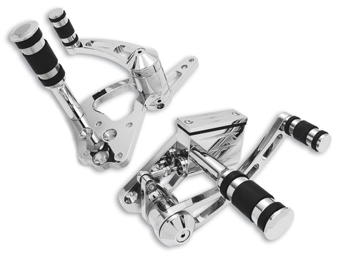 Billet Forward Control Kit Chrome - V-Twin Mfg.