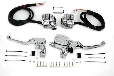 Chrome Handlebar Control Kit - V-Twin Mfg.