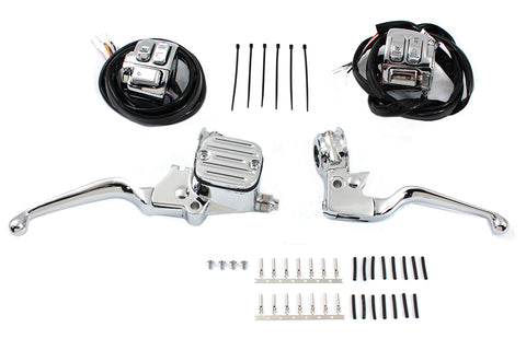 Chrome Handlebar Control Kit - V-Twin Mfg.