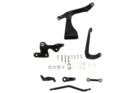 AEE Mid Control Set Gloss Black Brake Side - V-Twin Mfg.