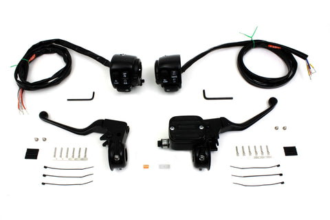 Handlebar Control Kit Black - V-Twin Mfg.