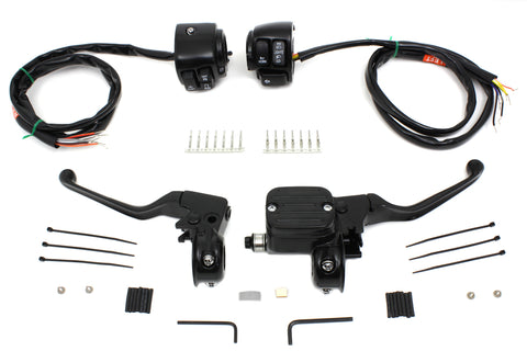 Handlebar Control Kit Black - V-Twin Mfg.