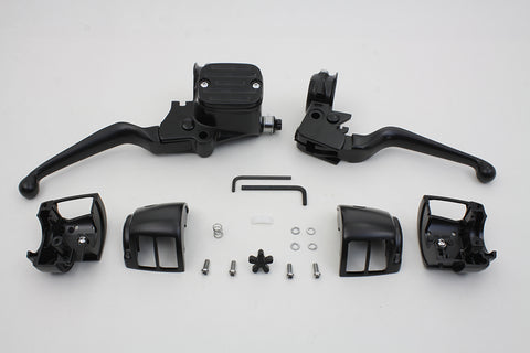 Contour Style Handlebar Control Kit Black - V-Twin Mfg.