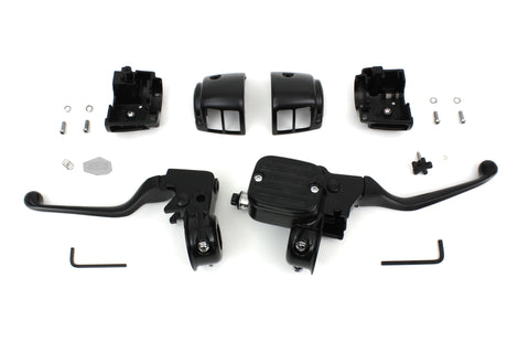 Contour Style Handlebar Control Kit Black - V-Twin Mfg.