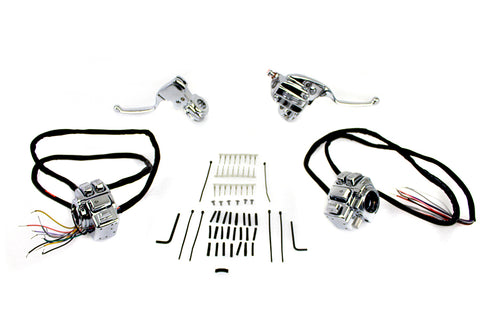 Chrome Handlebar Control Kit - V-Twin Mfg.
