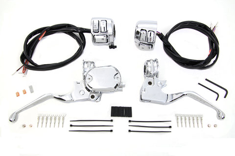 Handlebar Control Kit with Switches Chrome - V-Twin Mfg.