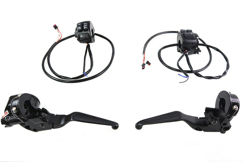 Handlebar Control Kit Black - V-Twin Mfg.