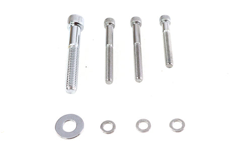 Sprocket Cover Screw Kit Chrome - V-Twin Mfg.