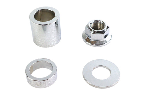 Rear Axle Spacer Kit Smooth Style Chrome - V-Twin Mfg.