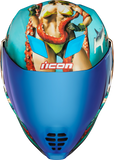 ICON Airflite™ Helmet - Pleasuredome4 - Blue - Small 0101-15001