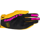 ALPINESTARS Supertech MX Gloves - Gold/Black/Fluo Pink - Small 3560526-5005-S
