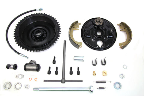 Rear Brake Drum Assembly Black - V-Twin Mfg.