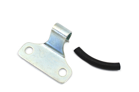 Brake Line Support Bracket Zinc - V-Twin Mfg.