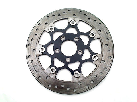 Floating Stainless Steel & Black 11.8 inch Front Brake Disc - V-Twin Mfg.