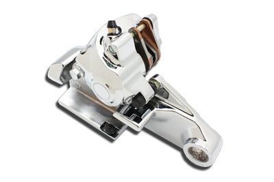 Chrome Rear Brake Caliper with Bracket - V-Twin Mfg.