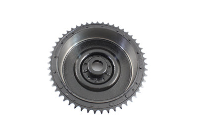 Cast Rear Mechanical Brake Drum Black - V-Twin Mfg.